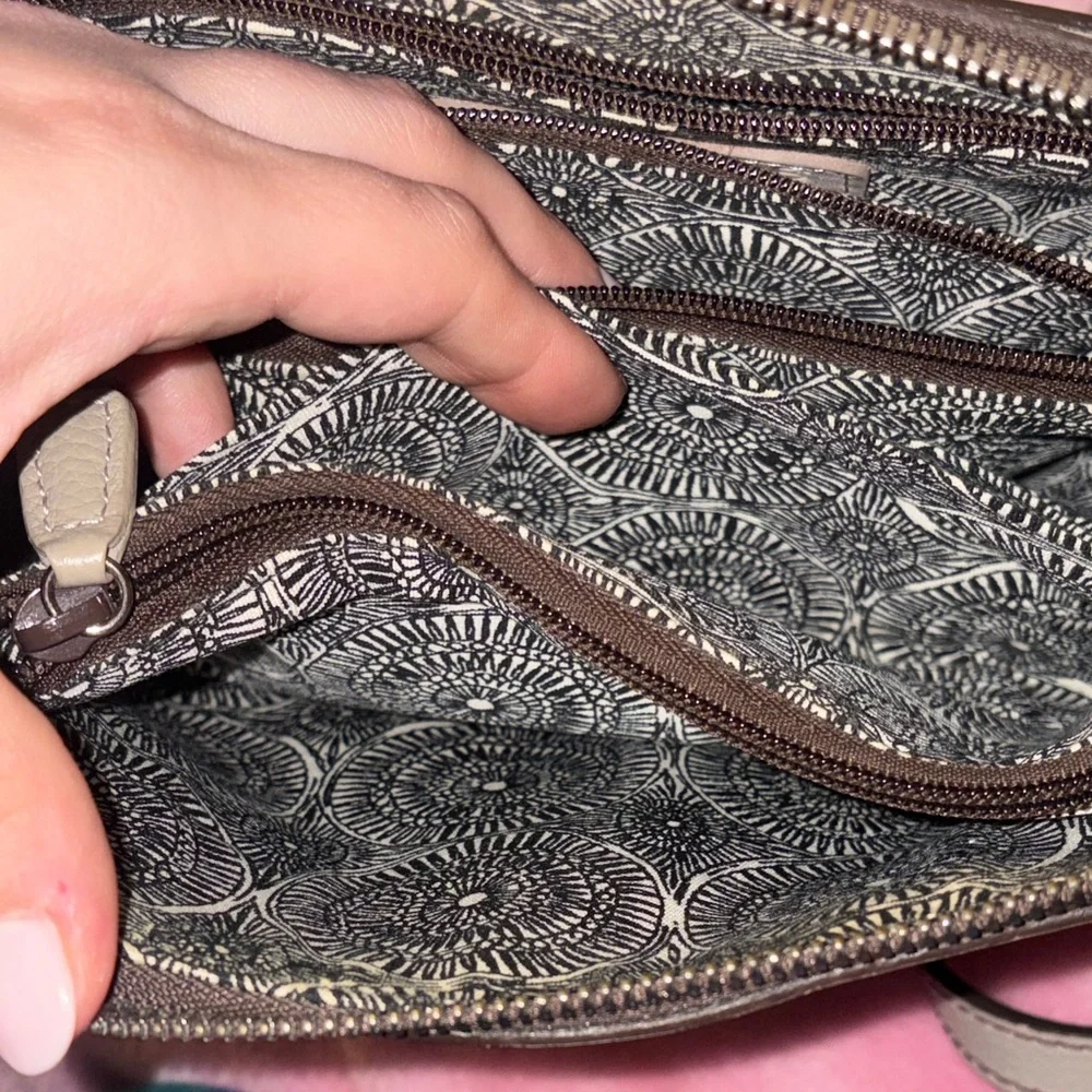 Brighton Ferrara Vella Nova Domed Studded Beechwood Crossbody Bag NWOT